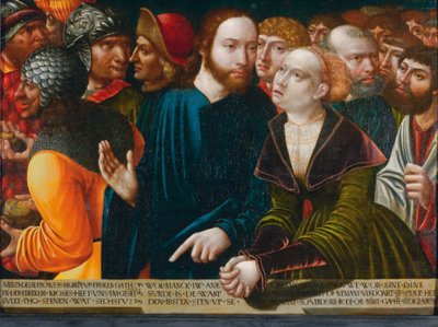Chrystus i cudzołożnica autorstwa Hans Kemmer