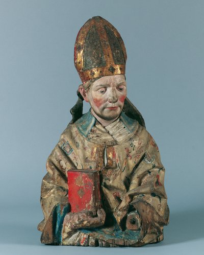pół figury św. biskupa autorstwa Hans Klocker (Umkreis)