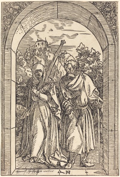 Mater Dolorosa i Święty Józef autorstwa Hans Leonard Schaufelein