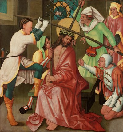 Obelgi Chrystusa, ok. 1510-30 (olej na desce) autorstwa Hans Leonard Schaufelein
