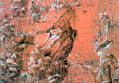 „Święty Hieronim w Ogrodzie”, c1510-1531 autorstwa Hans Leu The Younger