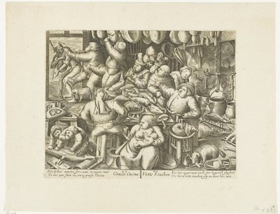 De vette keuken Kuchnia z Grasse / De Vette Keuken (tytuł na obiekcie) autorstwa Hans Liefrinck (I)