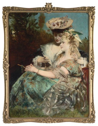 List miłosny, 1875 autorstwa Hans Makart