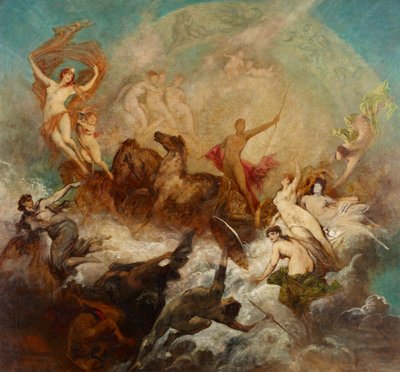 Zwycięstwo światła nad ciemnością autorstwa Hans Makart