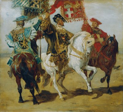 Trzy zamontowane standardowe wsporniki autorstwa Hans Makart