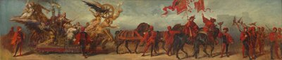 Projekt parady z 1879 roku – Kolejarze autorstwa Hans Makart