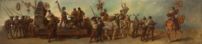 Projekt pochodu świątecznego z 1879 roku - Kuźnia autorstwa Hans Makart