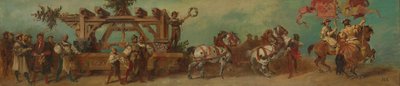 Projekt pochodu uroczystego z 1879 roku - Cieśle autorstwa Hans Makart
