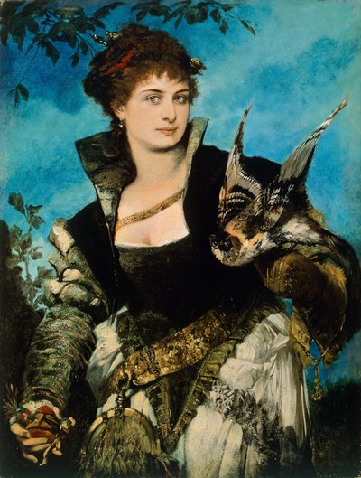 Sokolnik Hansa Makarta (1840-1884), olej na płótnie autorstwa Hans Makart