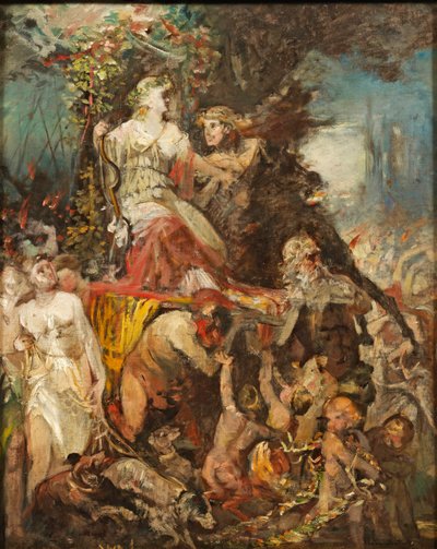 Hans Makart Triumfalna procesja Diany z Bachusem autorstwa Hans Makart