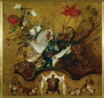 Duża myśliwska martwa natura ... (obraz na płótnie) autorstwa Hans Makart