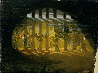 Motyw z parku pałacowego Hellbrunn autorstwa Hans Makart