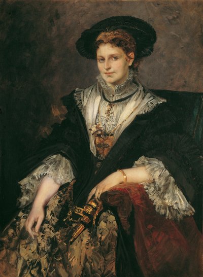 Portret Berthy von Piloty autorstwa Hans Makart