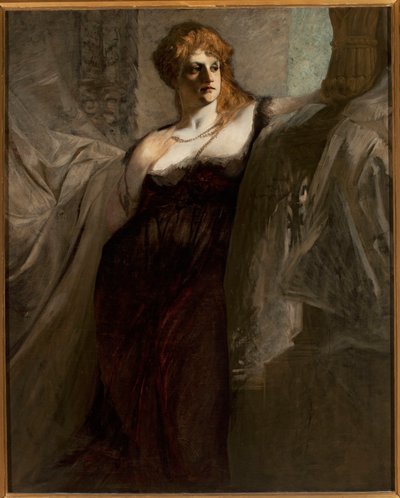 Portret młodej kobiety autorstwa Hans Makart