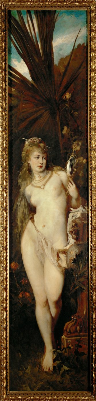 Wzrok - z serii Die fuenf Sinne ... (olej na płótnie) autorstwa Hans Makart