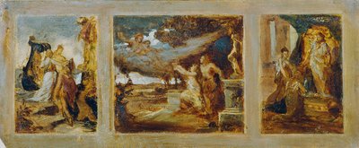 Szkic do tryptyku ze scenami mitologicznymi autorstwa Hans Makart