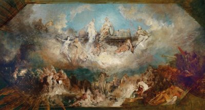Zatonięcie skarbu Nibelungen w Renie, 1882-1884. autorstwa Hans Makart