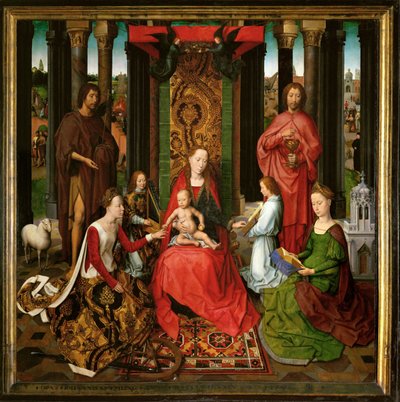 Ołtarz św. Jana Chrzciciela i św. Jana Ewangelisty (obraz na dębie) autorstwa Hans Memling