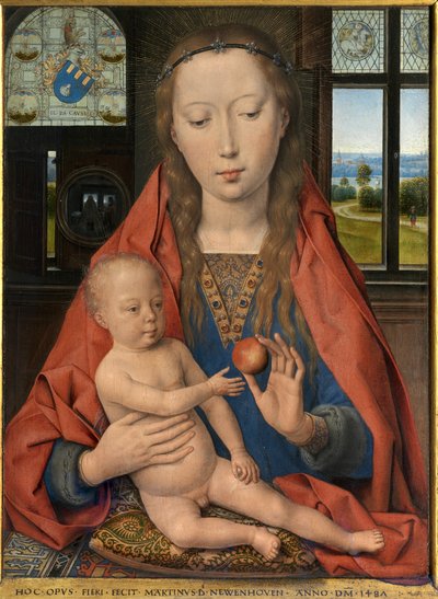 Fragment dyptyku Maartena van Nieuwenhove autorstwa Hans Memling