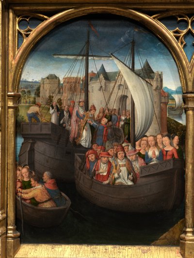 Fragment relikwiarza św. Urszuli autorstwa Hans Memling