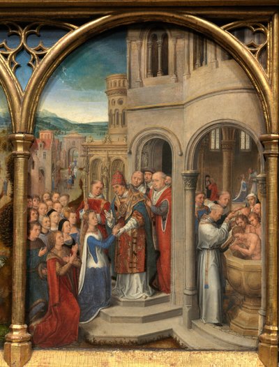 Fragment relikwiarza św. Urszuli autorstwa Hans Memling