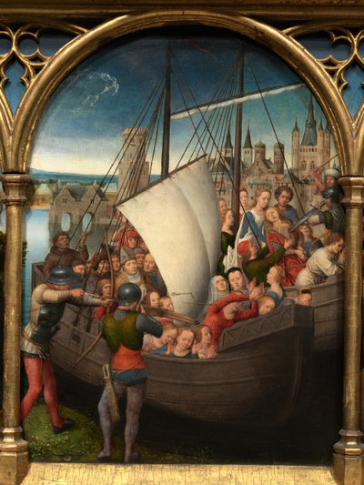 Fragment relikwiarza św. Urszuli autorstwa Hans Memling