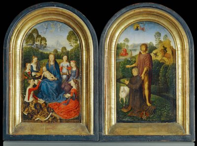 Dyptyk Jana Du Cellier, mieszczanina Brugii ... autorstwa Hans Memling