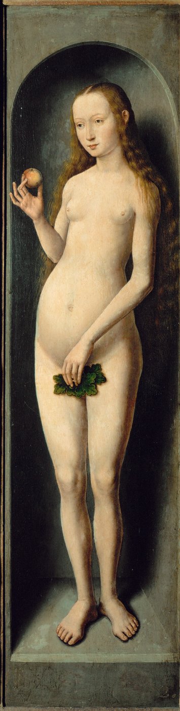 Ewa (olej na drewnie dębowym) autorstwa Hans Memling