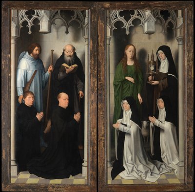 Zewnętrzna część tryptyku św. Jana Chrzciciela i św. Jana Ewangelisty autorstwa Hans Memling