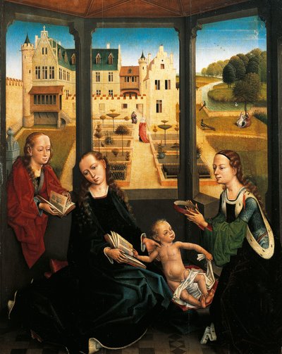 Madonna z Dzieciątkiem w ogrodzie autorstwa Hans Memling
