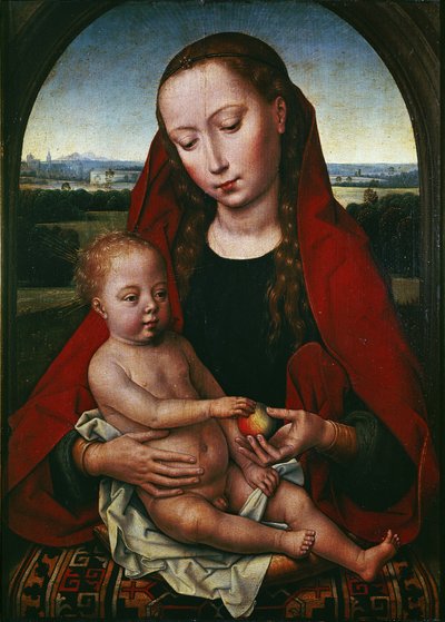 Dziewica z Dzieciątkiem, 1480-1490 autorstwa Hans Memling