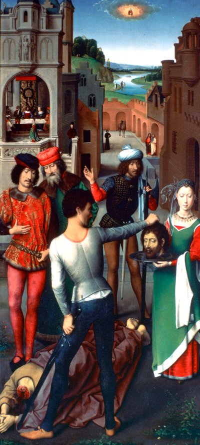 Tryptyk św. Jana Chrzciciela i św. Jana Ewangelisty, 1479 autorstwa Hans Memling