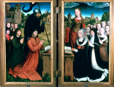 Tryptyk rodziny Moreel, 1484 autorstwa Hans Memling