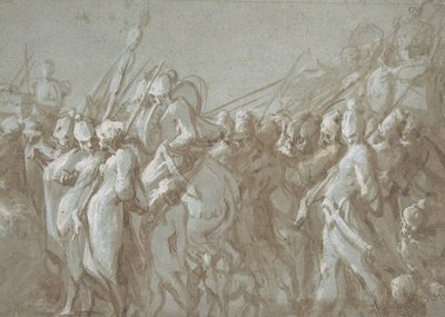 Procesja wojskowa, XVI wiek. autorstwa Hans Mont