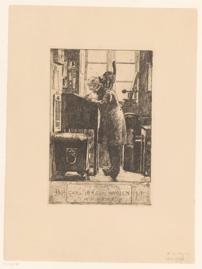 Vader van de artist Pamięci Carla Jorgena Hansena, mojego ojca / 1814 1914 autorstwa Hans Nicolai Aksel Hansen