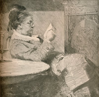 Portret Matki Artystki, c1912 autorstwa Hans Nikolaj Hansen