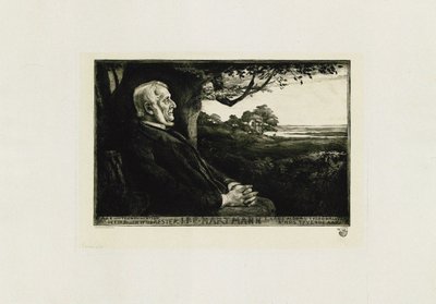Portret kompozytora Jana Petera Emily Hartmanna 1805-1900, autorstwa Hans Nikolaj Hansen