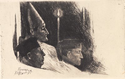 „Arcybiskup Florencji odprawia mszę wielkanocną” autorstwa Hans Nikolaj Hansen