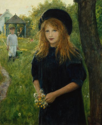 portret dziewczyny (malarstwo) autorstwa Hans Olaf Heyerdahl