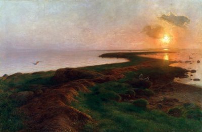 „Zachód słońca w lagunie”, 1897. autorstwa Hans Ole Brasen