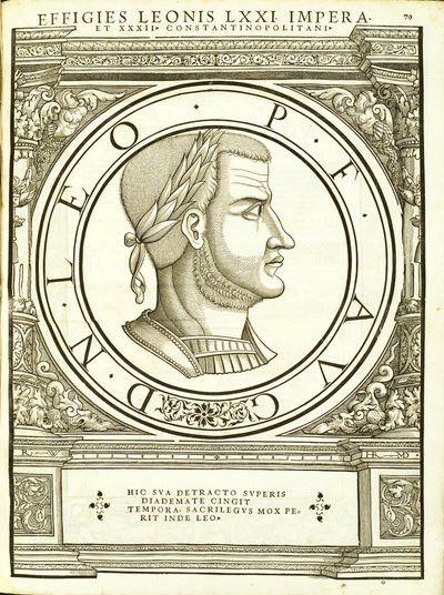 Leon IV, ilustracja z „Cesarzy rzymskich całego Wschodu i Zachodu” autorstwa Hans Rudolf Manuel Deutsch
