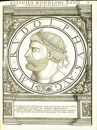Rodolphus, ilustracja z „Cesarzy rzymskich całego Wschodu i Zachodu” autorstwa Hans Rudolf Manuel Deutsch