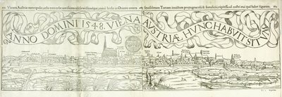 Widok miasta Wiednia w 1548 r., 1550 autorstwa Hans Rudolf Manuel Deutsch