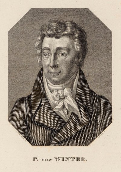 Portret kompozytora Petera von Winter 1754-1825 , c. 1830. autorstwa Hans Rudolf Rahn