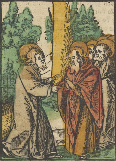 Chrystus naucza uczniów, 1, z Das Plenarium, 1517. autorstwa Hans Schäufelein the Elder