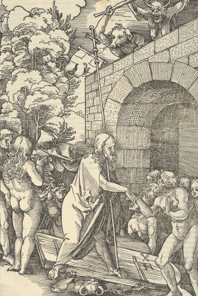 Chrystus w Otchłani, z Zwierciadła Męki Pana naszego Jezusa Chrystusa, 1507. autorstwa Hans Schäufelein the Elder