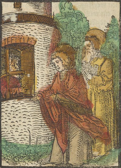 św. Jan w więzieniu, z Das Plenarium, 1517. autorstwa Hans Schäufelein the Elder