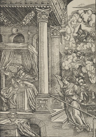 Zwiastowanie. autorstwa Hans Schäufelein the Elder