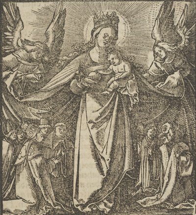 Madonna Miłosierdzia z Hymmelwagen auff dem, wer wol leben..., 1517. autorstwa Hans Schäufelein the Elder