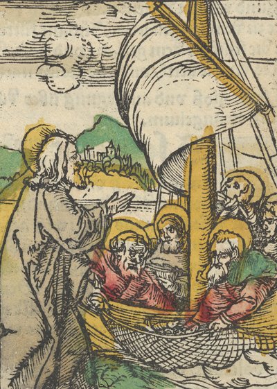 Drugi projekt ryb św. Piotra z Das Plenarium, 1517. autorstwa Hans Schäufelein the Elder